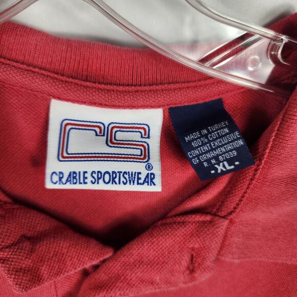 Vintage Cleveland Indians XL Polo Crable Sportswear MLB Guardians - Picture 3 of 5